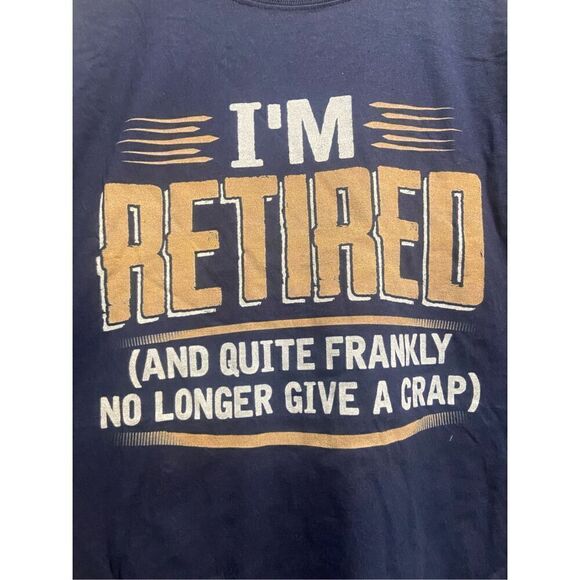 I'm Retired T-shirt size 2XL - Picture 2 of 2